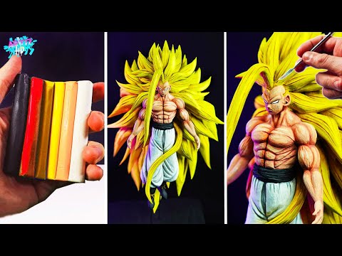 Mi escultura con más ESENCIA! 😱| Como hacer a GOKU SSJ INFINITO | Dragon Ball AF