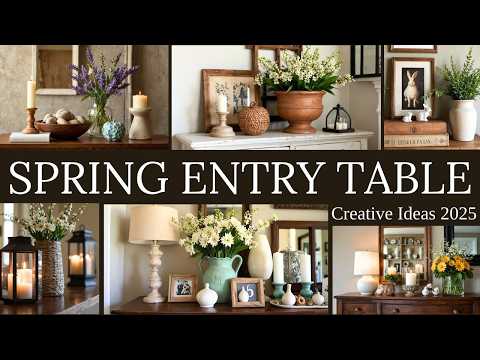 🌿 Early Spring Entry Table Decorating | Fresh & Elegant Ideas for a Warm Welcome 🌸✨