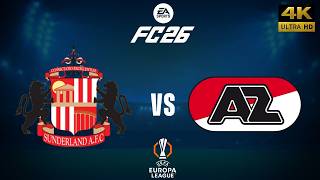 FC 26 - Sunderland vs AZ Alkmaar - Europa League 26/27 Full Match - PC [4K60]