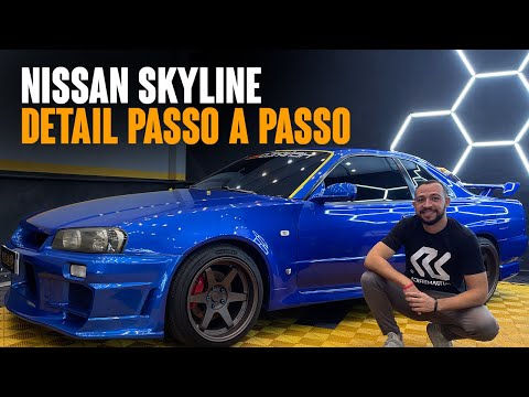 Lavagem Técnica e Polimento no Nissan Skyline R34 | passo a passo