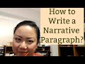 Narrative Paragraph Structure and Elements