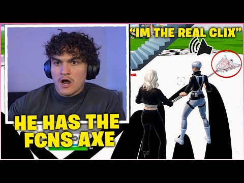 JARVIS Meets a FAKE CLIX Using FAKE FNCS PICKAXE & Challenges Him to an INTENSE 1v1 WAGER!