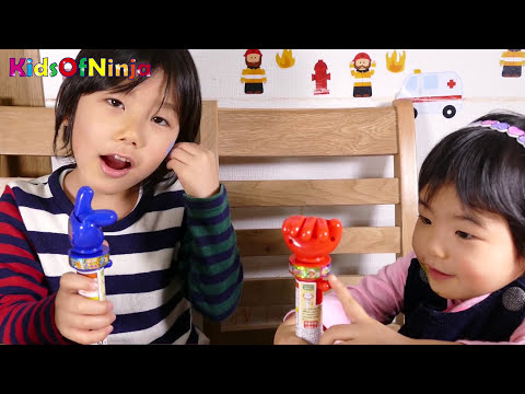 兄妹でクルクルじゃんけん対決！メルちゃんと絵の具遊ぶよ♪