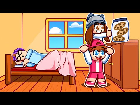 COMEMOS Todas las GALLETITAS Antes que se DESPIERTE la ABUELA en Roblox!