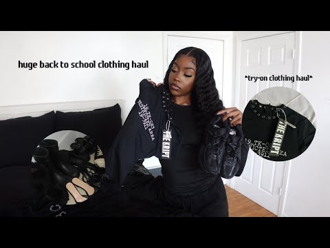 huge back to school clothing haul | the kript, aliexpress, fashion nova *collective try-on haul*