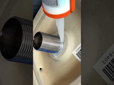 How to remove and install new sink with silicone! #asmr #howto #asmrsounds #tools #subscribe #shorts