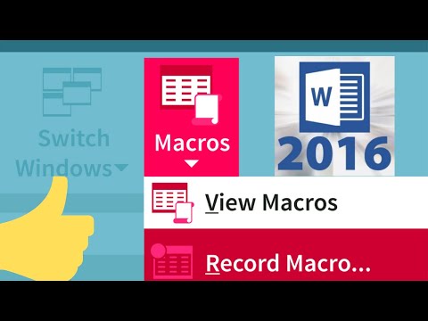 How to Create Macros in Word 2016: Step by step...