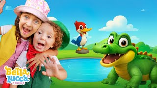 O Jacaré foi Passear Lá na Lagoa - Música Infantil por Bella e Lucca Show