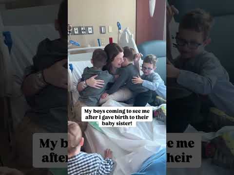The best hugs and love from my boys who will be the best big brothers to their baby sister! ❤️