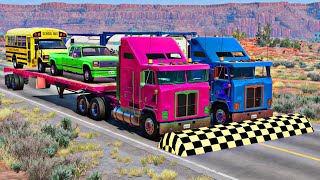 Trucks vs Speed Bumps | BeamNG.DRIVE