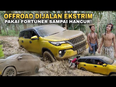 Fortuner Hancur Dipakai Offroad Dijalan Ekstrim!