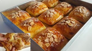 أسهل وألذ رغيفات فالفرن 👌محشوة بلكريم مورقين ومقرمشين وهشاش يذوبو فالفم 
