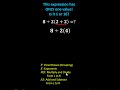 Understanding Order of Operations