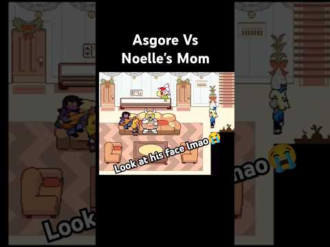Asgore Vs Noelle's Mom in Deltarune chapter 4 #deltarune #deltarunechapter3  #asgore #memes