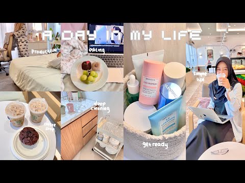 A DAY IN MY LIFE✧₊⁺productive,work day,get ready with me,deep cleaning,cooking + editing🧸🌷