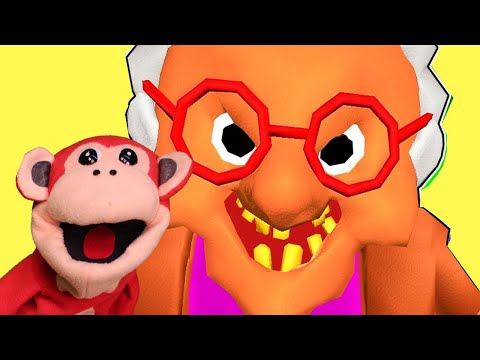 CUIDADO CON LA ABUELA MOLESTA ! ANGRY GRANNY ROBLOX MONO SILABO