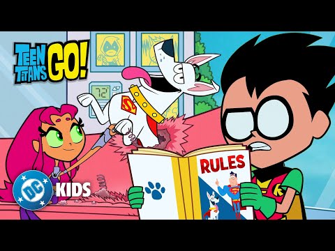 Dogsitting Krypto! 🐶 | Teen Titans Go! #KidsCartoons | @dckids