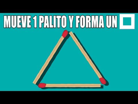 #197: MUEVE UN PALILLO Y FORMA UN CUADRADO ¿PUEDES HACERLO? |FoolBox | Reto de palillos