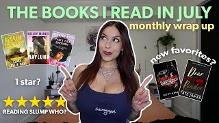 let’s talk about the books I read in July! 🥥🌺🐚 monthly wrap up! 📆