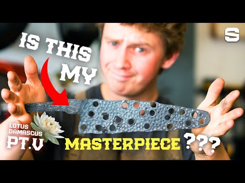 The Lotus Flower Damascus Chefs Knife Lives!!, Pt.5