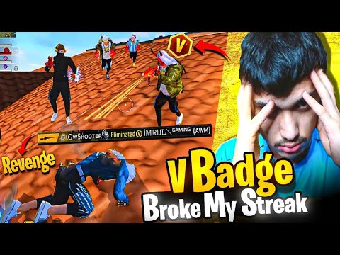 V Bagde Youtuber Try To Break My Streak 😭what Happened next ?💔Must Watch!!