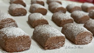 Mai mangiati così morbidi, in 10 minuti: I PEZZI DI SOGNO AL CACAO E MANDORLE Senza Lievito 😍