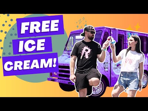 We Gave Away FREE Ice Cream & PRIZES to Strangers!