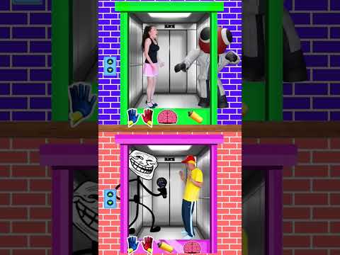 Funny adventure in Elevator #shorts #viral #tiktok #trending by Rudolfio