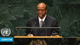 YouTube video thumbnail: Eswatini - Head of State Addresses United Nations General Assembly 81st Session