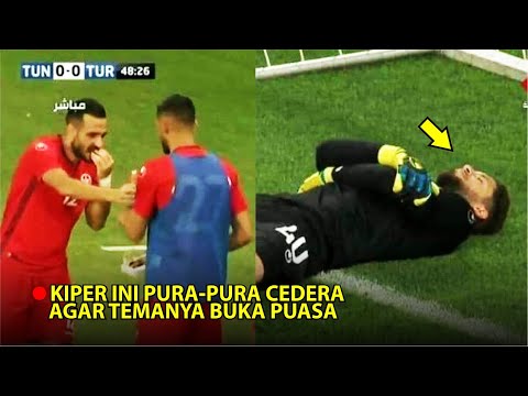Ketika Kiper Tunisia Pura-Pura Cedera Agar Temanya Bisa Berbuka Puasa