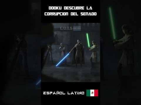 Dooku y Qui Gon chikito salvan un planeta de la corrupcion #starwars #doblaje #clonewars