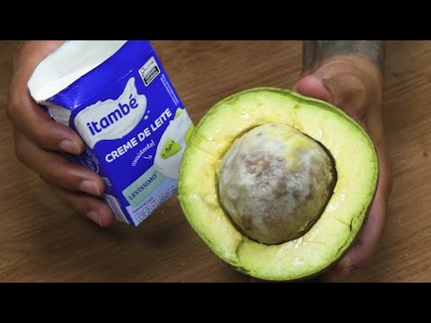 Misture creme de leite com abacate e surpreenda a todos! É incrível!🥑😍