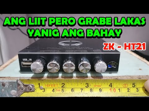 ZK HT21 AMPLIFIER SOUND TEST AND REVIEW | MAGANDA AT MALAKAS NA AMPLIFIER | 160w x 2 + 220w