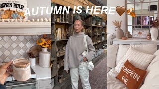 COSY AUTUMN VLOG | decorate with me, farmshop trip, autumn amazon haul