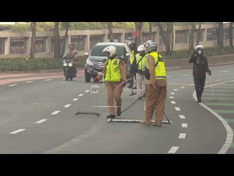 YouTube video thumbnail: Jakarta Volunteers hit the Road to Sweep Away Nail Traps