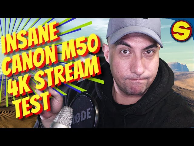 INSANE CANON M50 4K LIVE STREAM TEST