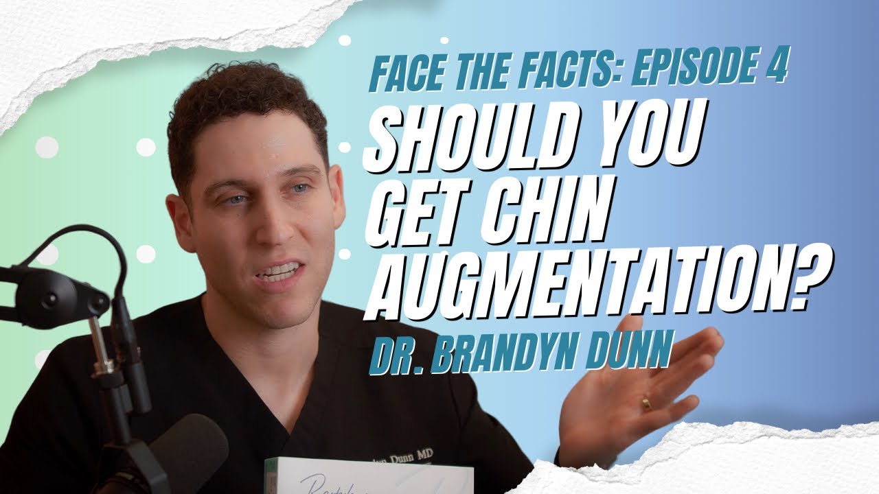Doctor discussing chin augmentation options and considerations.