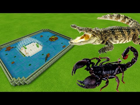 MCPE: How To Make a Scorpion & Crocodile Farm