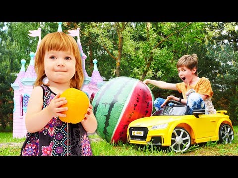 Video e canzoni divertenti per bambini. Cantiamo ed impariamo i nomi dei frutti.