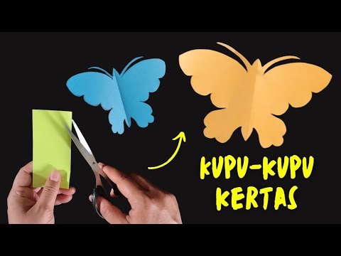 Cara Memotong Kertas Menjadi Kupu-kupu ( Mudah dan Cepat)