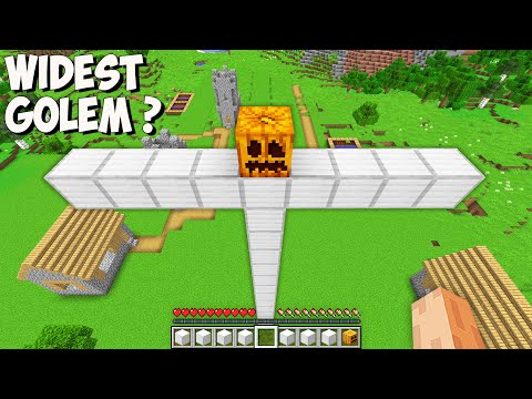 I found THE WIDEST IRON GOLEM in Minecraft! This is THE BIGGEST SECRET GOLEM!