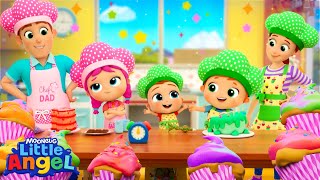 Yes Yes Bake a Cake! - Family Bake-Off Song 🍰 | Little Angel Kids Songs & Nursery Rhymes