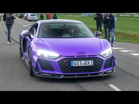 Audi R8 V10 Performance with Capristo Exhaust - LOUD Accelerations, Downshifts & Crackles !