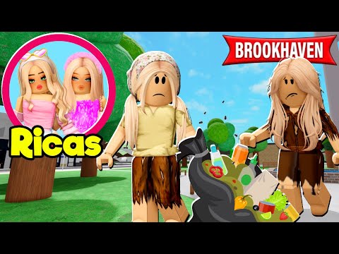 AS MENINAS POBRES que MORAVAM na RUA FICARAM RICAS | Historinhas Brookhaven Roblox