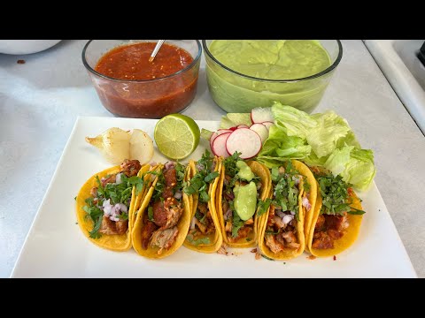 🔴 acompáñame a preparar tacos de adobada con salsa de aguacate ￼en vivo