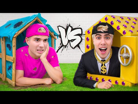 BUNKER DE $1 VS $1000 !!
