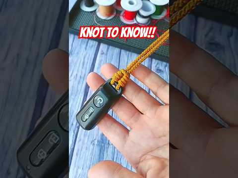 ⚠️ [Knot to Know] 🪢The key knot method is very easy to use. #diy #knot #rope #knot2know