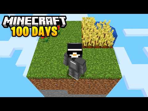 I Survived 100 Days on ONE CHUNK in Minecraft