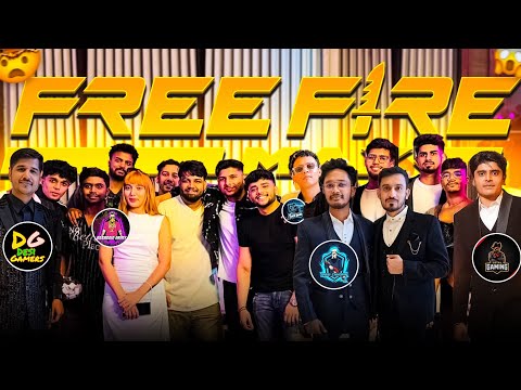 Meeting Free Fire Youtubers In Real Life Challenge 😱 | Free Fire Booyah Awards