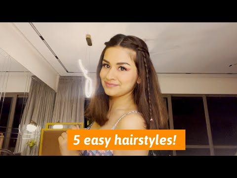 5 hairstyles for short hair | #StyleWithAK | #DIY | Avneet Kaur